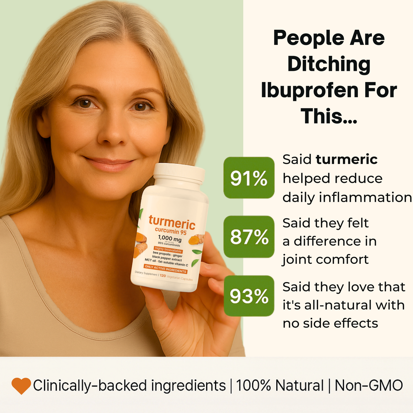 Turmeric Curcumin with Black Pepper & MCT Oil – 120 Capsules