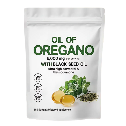 Oil of Oregano with Black Seed Oil - 180 Softgels